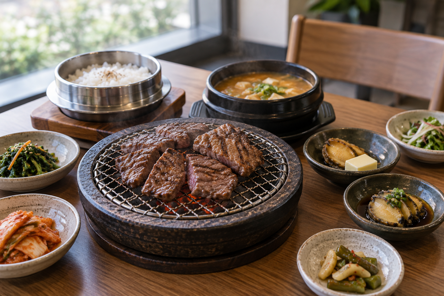 한식 식사 참고 이미지